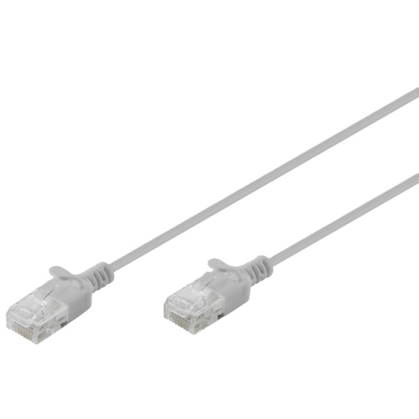 Фото - Кабель патч-корд Digitus CAT 6 U-UTP Sliim 1 м Silver (DK-1618-010S)